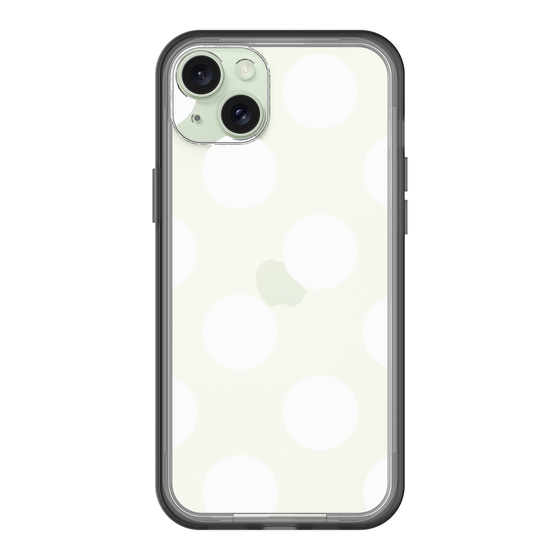 スリムプロテクションプレミアムケース［ シンプルドット - White ］