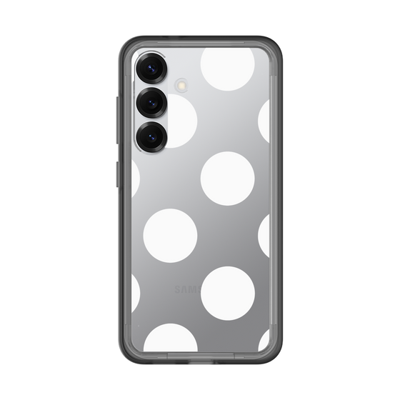 スリムプロテクションプレミアムケース［ シンプルドット - White ］