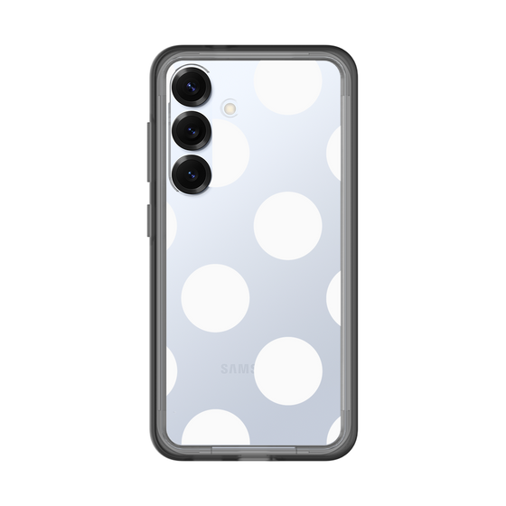 スリムプロテクションプレミアムケース［ シンプルドット - White ］