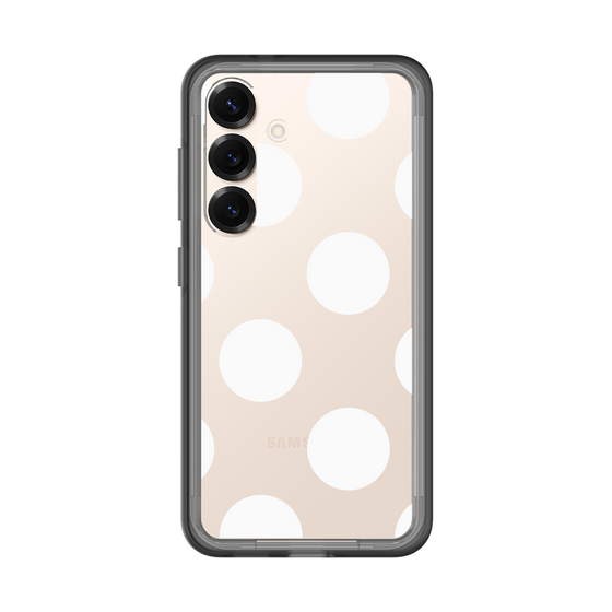 スリムプロテクションプレミアムケース［ シンプルドット - White ］