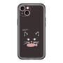 スリムプロテクションプレミアムケース［ 食いしん坊なねこ - Black ］