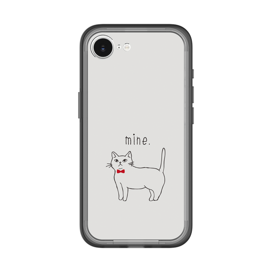 スリムプロテクションプレミアムケース［ 蝶ネクタイねこ - White ］
