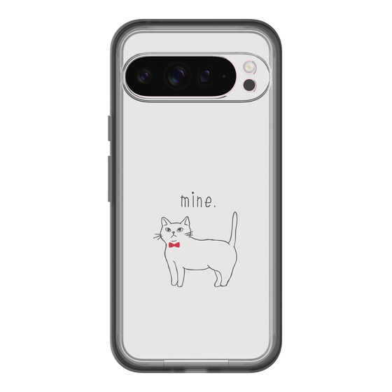 スリムプロテクションプレミアムケース［ 蝶ネクタイねこ - White ］