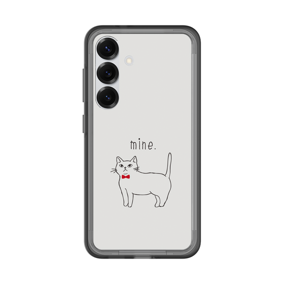 スリムプロテクションプレミアムケース［ 蝶ネクタイねこ - White ］