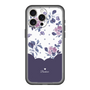 スリムプロテクションプレミアムケース［ ツインドットフラワー - Navy ］