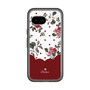 スリムプロテクションプレミアムケース［ ツインドットフラワー - Red ］