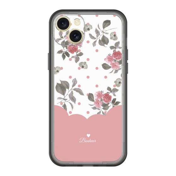 スリムプロテクションプレミアムケース［ ツインドットフラワー - Pink ］