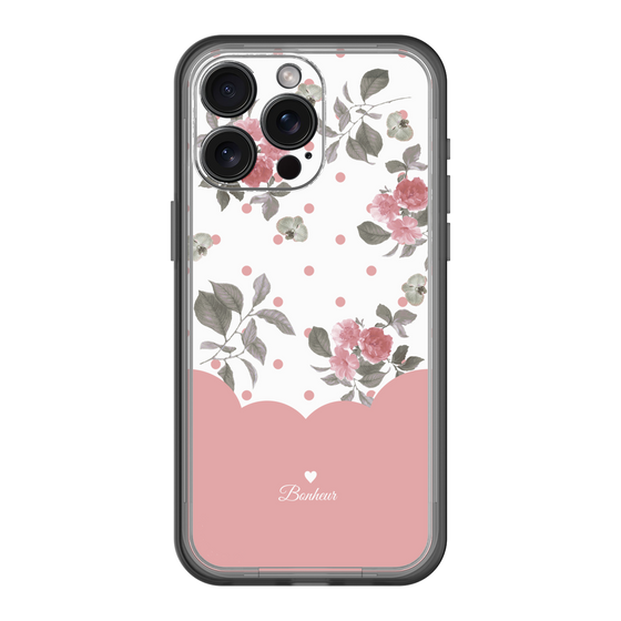 スリムプロテクションプレミアムケース［ ツインドットフラワー - Pink ］