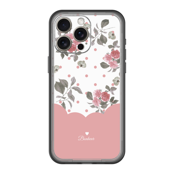 スリムプロテクションプレミアムケース［ ツインドットフラワー - Pink ］