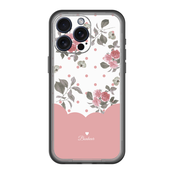 スリムプロテクションプレミアムケース［ ツインドットフラワー - Pink ］