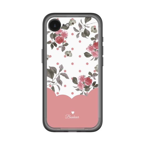 スリムプロテクションプレミアムケース［ ツインドットフラワー - Pink ］