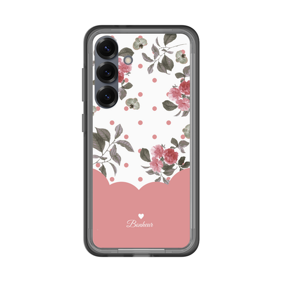 スリムプロテクションプレミアムケース［ ツインドットフラワー - Pink ］
