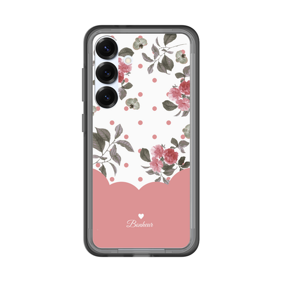 スリムプロテクションプレミアムケース［ ツインドットフラワー - Pink ］