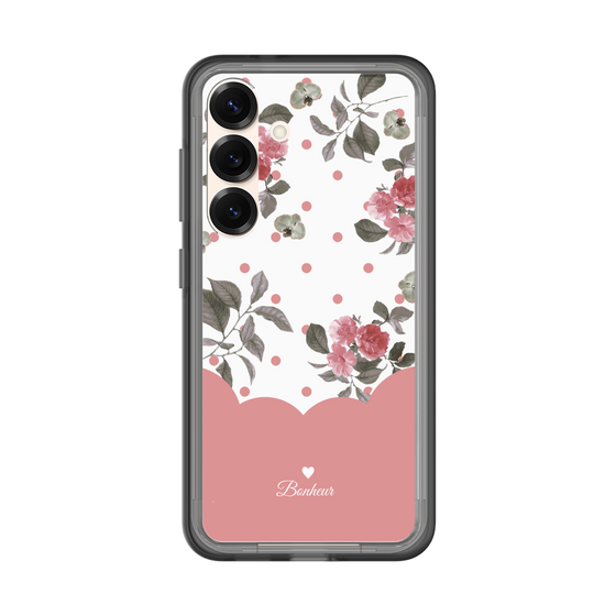 スリムプロテクションプレミアムケース［ ツインドットフラワー - Pink ］