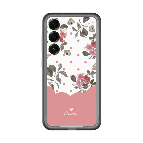 スリムプロテクションプレミアムケース［ ツインドットフラワー - Pink ］