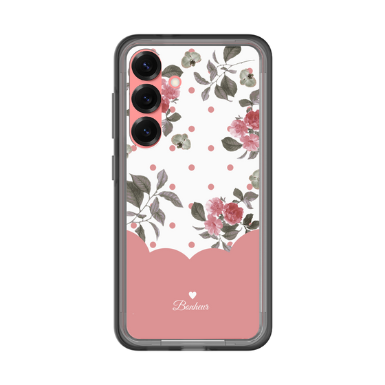 スリムプロテクションプレミアムケース［ ツインドットフラワー - Pink ］