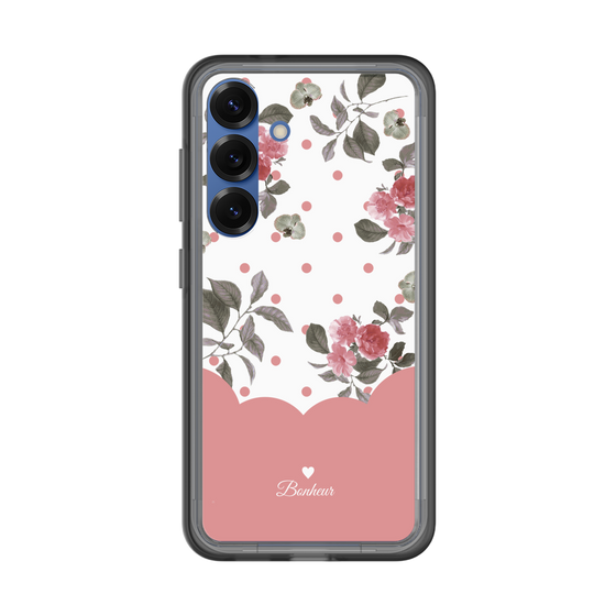 スリムプロテクションプレミアムケース［ ツインドットフラワー - Pink ］