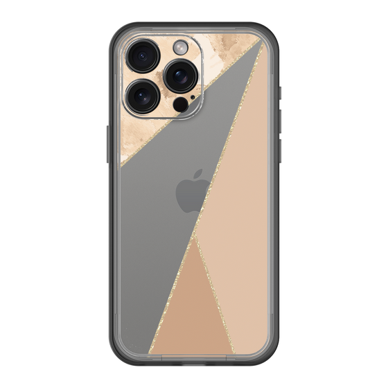 スリムプロテクションプレミアムケース［ マーブルトライアングルパレット - Beige ］