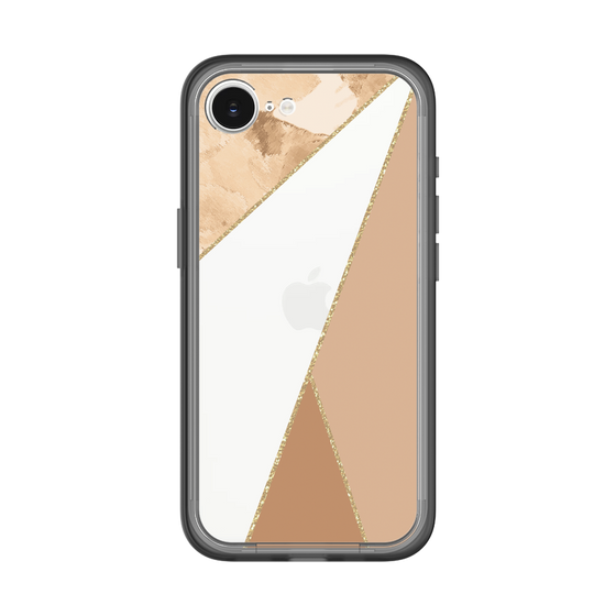 スリムプロテクションプレミアムケース［ マーブルトライアングルパレット - Beige ］