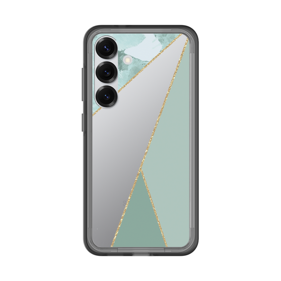スリムプロテクションプレミアムケース［ マーブルトライアングルパレット - Green ］