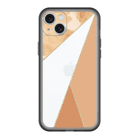 スリムプロテクションプレミアムケース［ マーブルトライアングルパレット - Orange ］