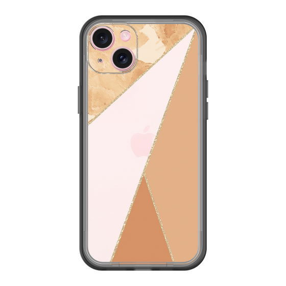 スリムプロテクションプレミアムケース［ マーブルトライアングルパレット - Orange ］