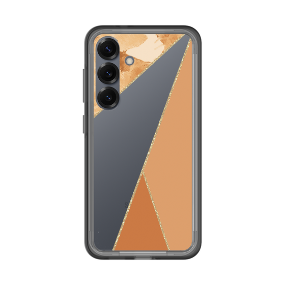 スリムプロテクションプレミアムケース［ マーブルトライアングルパレット - Orange ］