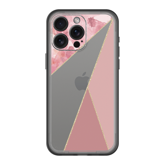 スリムプロテクションプレミアムケース［ マーブルトライアングルパレット - Pink ］