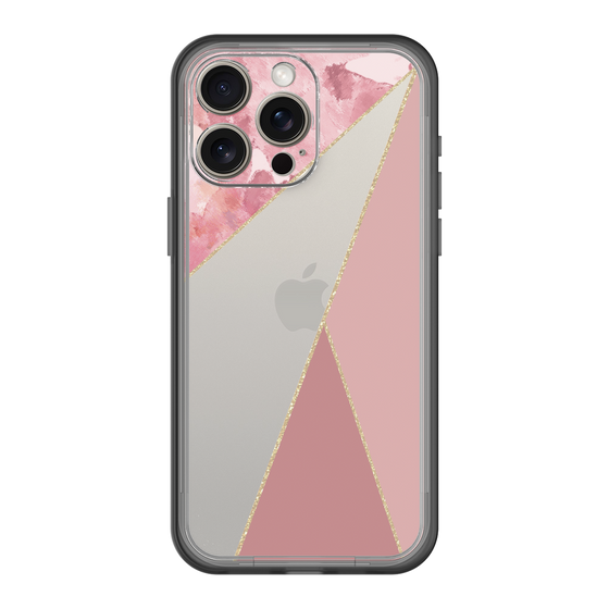 スリムプロテクションプレミアムケース［ マーブルトライアングルパレット - Pink ］