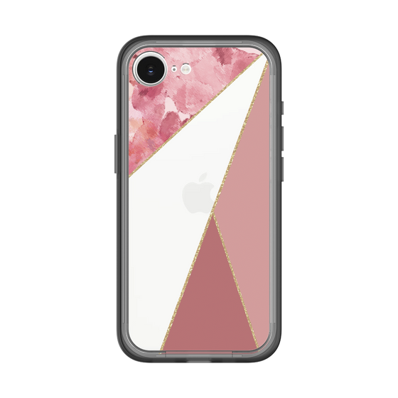 スリムプロテクションプレミアムケース［ マーブルトライアングルパレット - Pink ］