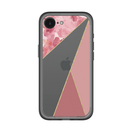 スリムプロテクションプレミアムケース［ マーブルトライアングルパレット - Pink ］