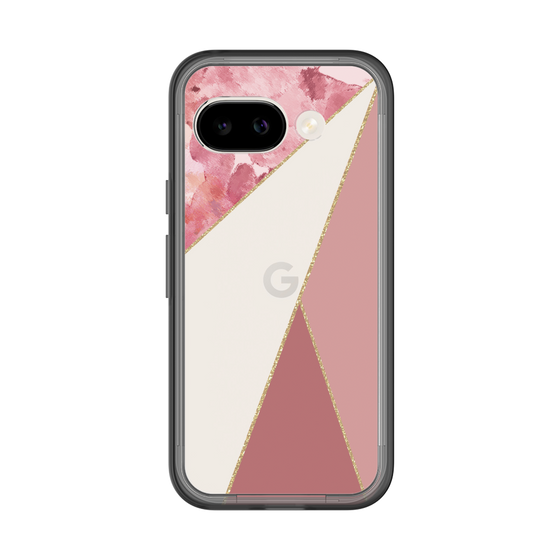 スリムプロテクションプレミアムケース［ マーブルトライアングルパレット - Pink ］