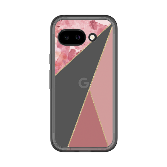 スリムプロテクションプレミアムケース［ マーブルトライアングルパレット - Pink ］