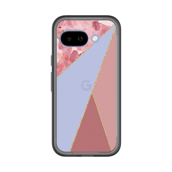 スリムプロテクションプレミアムケース［ マーブルトライアングルパレット - Pink ］