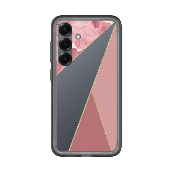 スリムプロテクションプレミアムケース［ マーブルトライアングルパレット - Pink ］