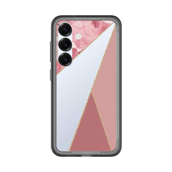 スリムプロテクションプレミアムケース［ マーブルトライアングルパレット - Pink ］