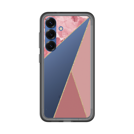 スリムプロテクションプレミアムケース［ マーブルトライアングルパレット - Pink ］