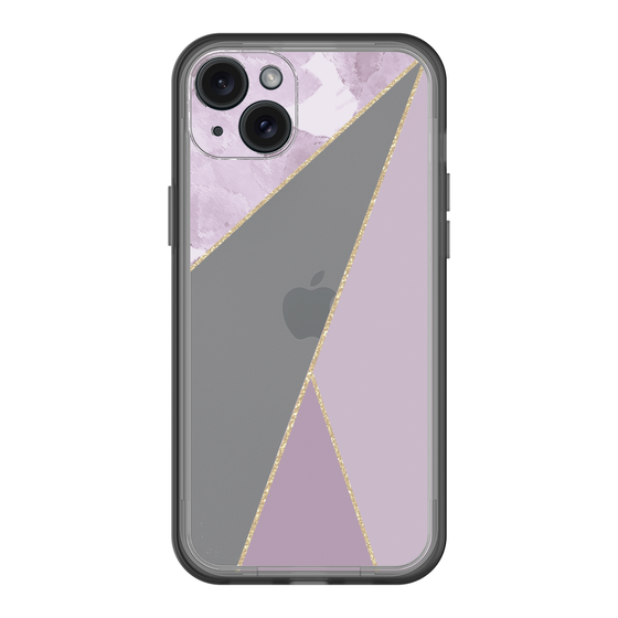 スリムプロテクションプレミアムケース［ マーブルトライアングルパレット - Purple ］