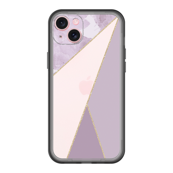 スリムプロテクションプレミアムケース［ マーブルトライアングルパレット - Purple ］