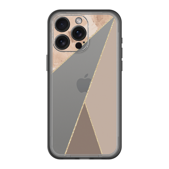 スリムプロテクションプレミアムケース［ マーブルトライアングルパレット - Brown ］