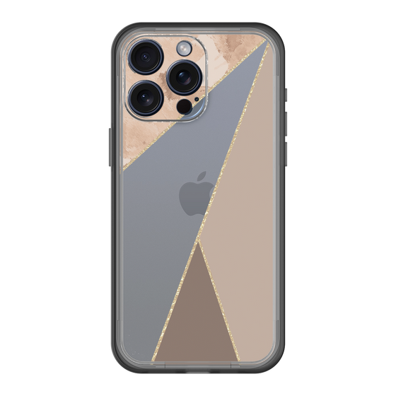 スリムプロテクションプレミアムケース［ マーブルトライアングルパレット - Brown ］