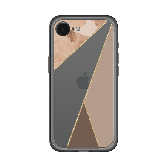 スリムプロテクションプレミアムケース［ マーブルトライアングルパレット - Brown ］