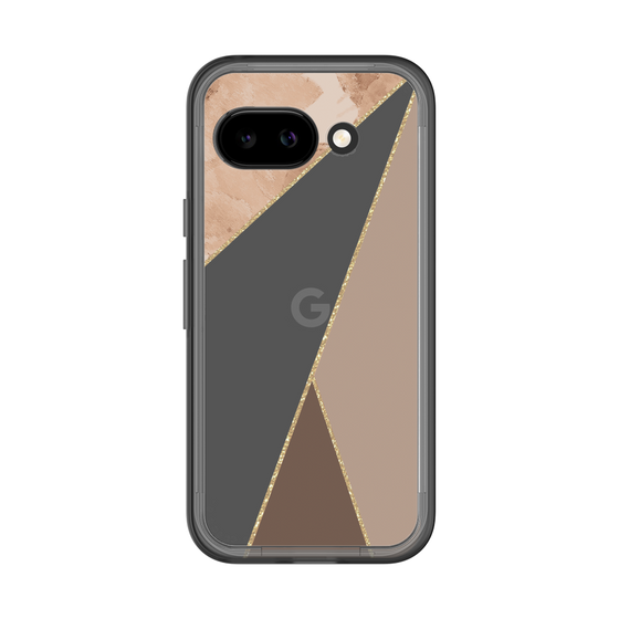 スリムプロテクションプレミアムケース［ マーブルトライアングルパレット - Brown ］