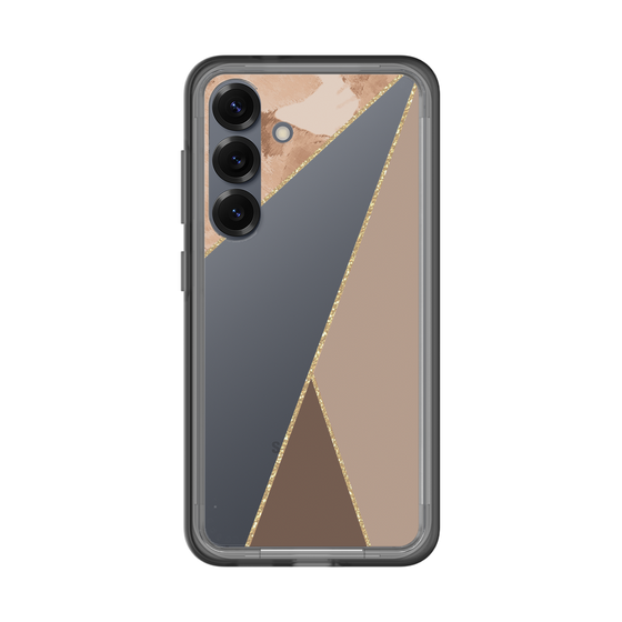スリムプロテクションプレミアムケース［ マーブルトライアングルパレット - Brown ］