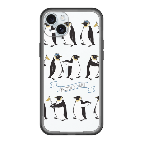 スリムプロテクションプレミアムケース［ キュートペンギンマーチ ］