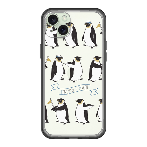 スリムプロテクションプレミアムケース［ キュートペンギンマーチ ］