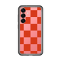 スリムプロテクションプレミアムケース［ 市松模様 - Red ］