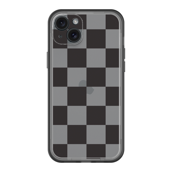スリムプロテクションプレミアムケース［ 市松模様 - Black ］