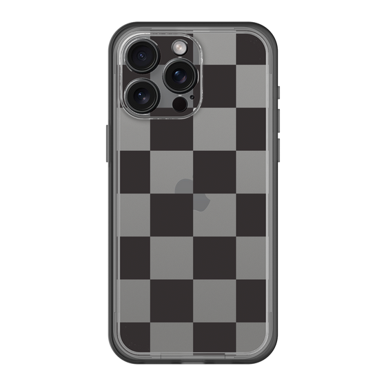 スリムプロテクションプレミアムケース［ 市松模様 - Black ］