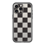 スリムプロテクションプレミアムケース［ 市松模様 - Black ］